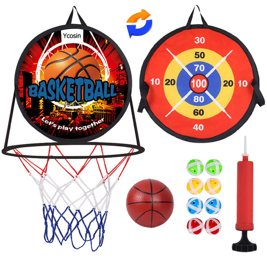 Ycosin 14-inch dart board in soft fabric for safe indoor play
