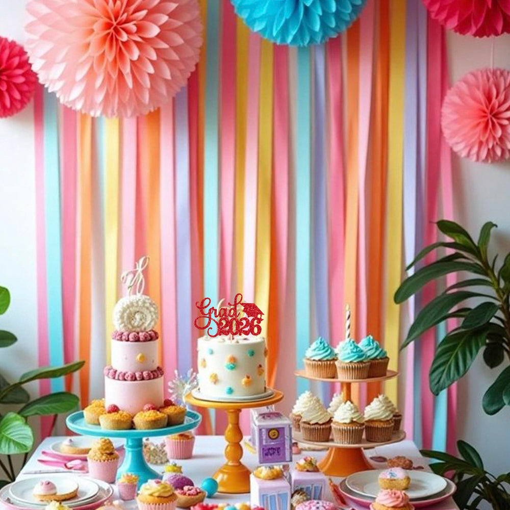 YCTHUNFISH 2026 graduation theme topper adds eye-catching shine to your cake.