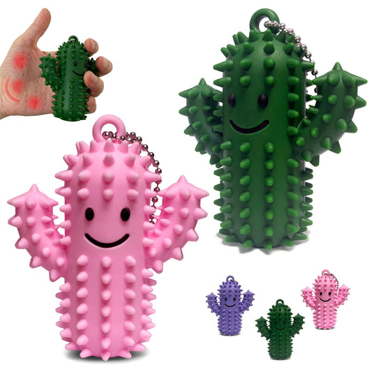 YCWKXJC Little Ouchies spiky cactus closeup with dense silicone spikes for grounding pressure