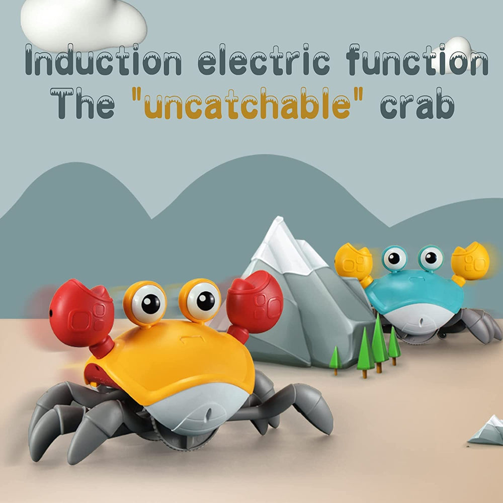 Yeaye Crawling Crab Toy includes an obstacle sensor to encourage crawling attempts.