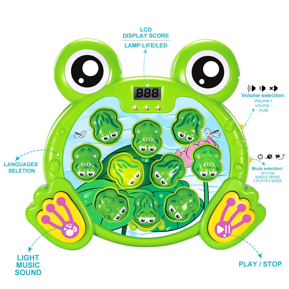 Yeebay Whack A Frog kids playing together promotes cooperative play.