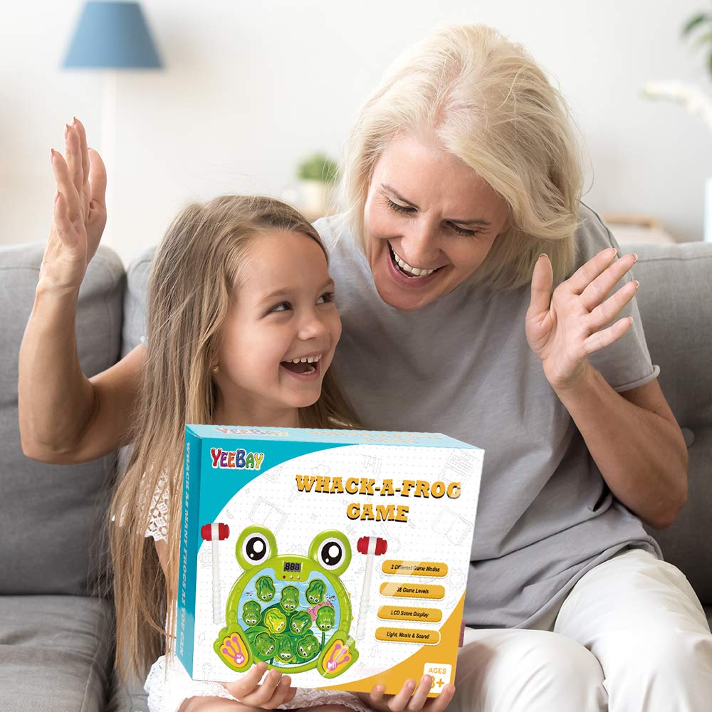 Yeebay Whack A Frog smooth edges support kid-friendly handling.