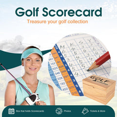 YeeBeny wooden scorecard box interior capacity for over 150 cards