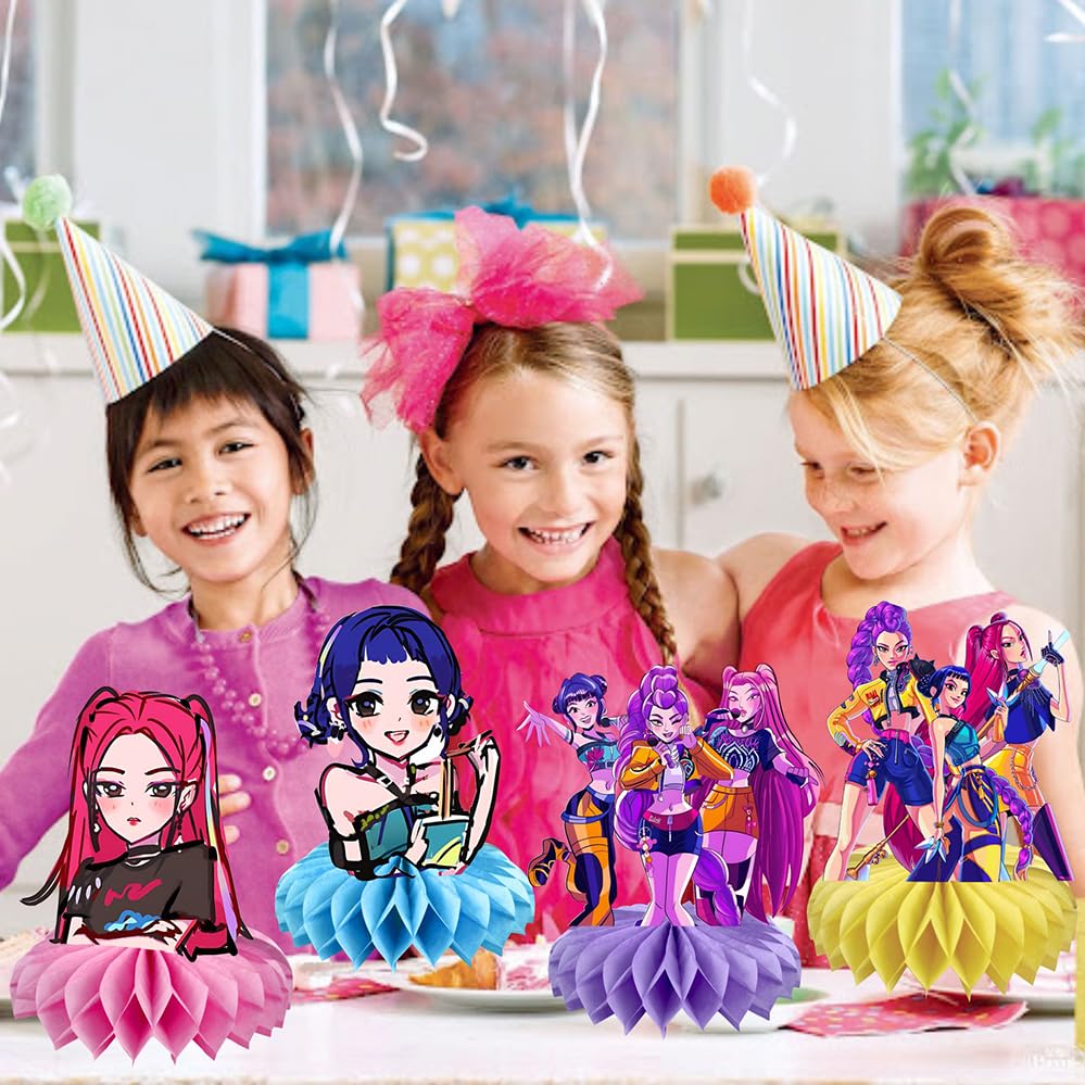 YEEFIGRO Demon Hunters kids party decoration enhances family celebrations.