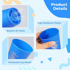yeesport cups with air-vent design reducing air resistance during rapid stacks