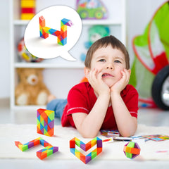 Yeetec fidget snake cube assembly challenge boosts imagination and problem-solving.