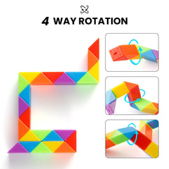 Yeetec fidget snake cube open twist shows versatile forms for imagination.