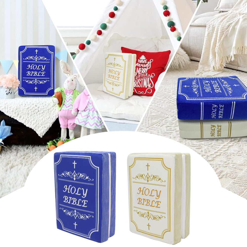 Yelakey Bible Pillow size 13x9x4 inches, perfect for cuddling and decoration.