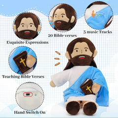 Yelakey Jesus plush features soft polyester filling for cuddly comfort