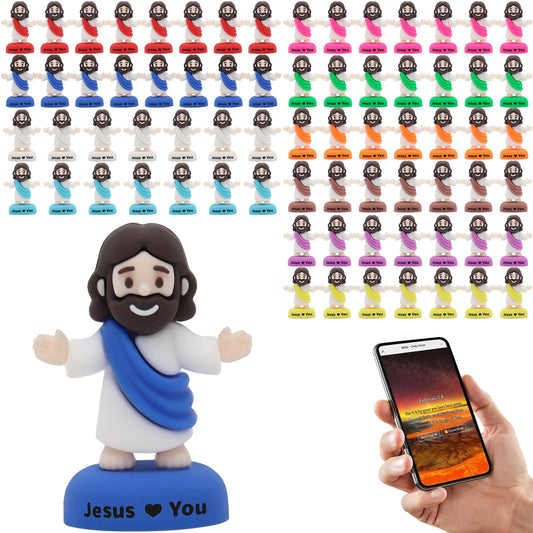 Yelakey little mini Jesus figures in a colorful pack for sturdy play and gifting.
