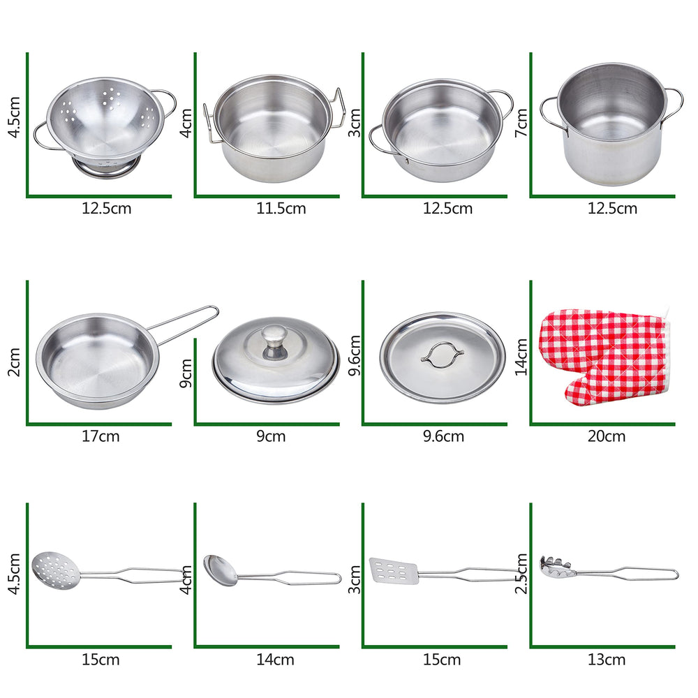 Yellora Lids on the pots mimic real cookware for authentic pretend play sessions.
