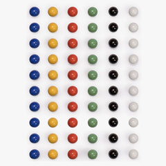 Yellow Mountain Imports marbles in black 16mm, durable for repeated rounds and classroom use.
