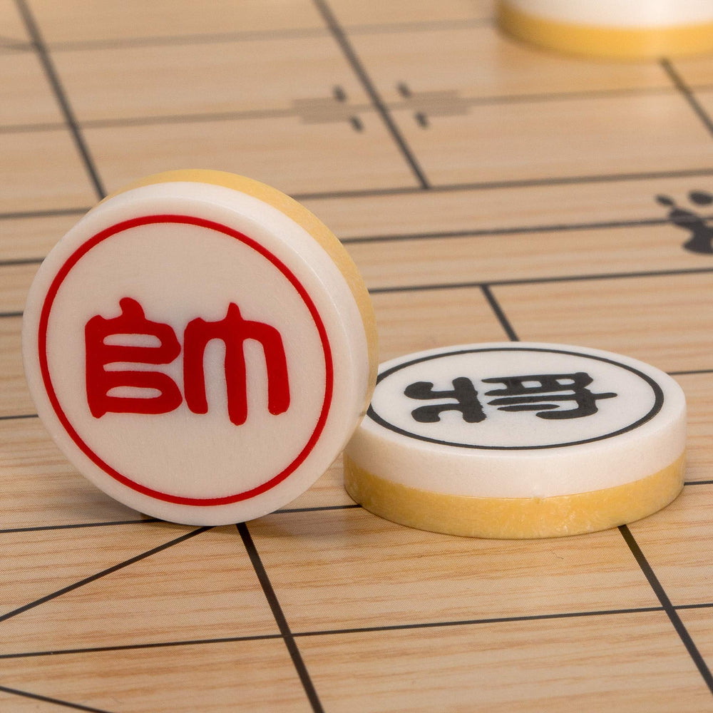 Yellow Mountain Imports travel-ready Xiangqi set weighs around 1 lb.