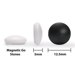 Yellow Mountain Imports go stones measure 5x12.5 mm for precise placement.