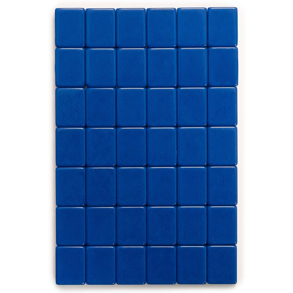 Yellow Mountain Imports Indigo Tides tile pouches help organize tiles and racks.
