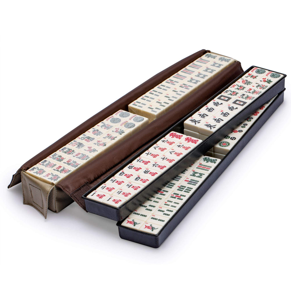 Yellow Mountain Imports Mojave ivory case open to reveal tiles.