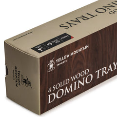 Yellow Mountain Imports professional-size domino tiles held securely in racks