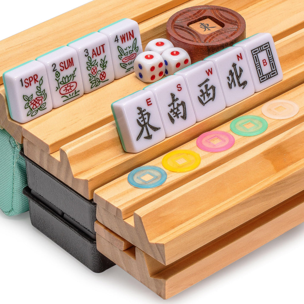 Yellow Mountain Imports Seabreeze wooden racks for organized tile storage
