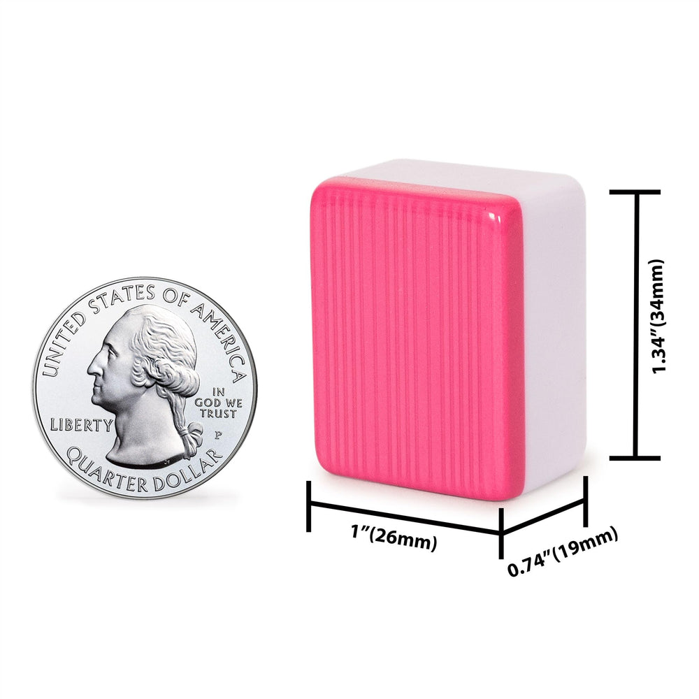 Yellow Mountain Rouge Harmony red vinyl case holds 146 tiles for portable on-the-go play.