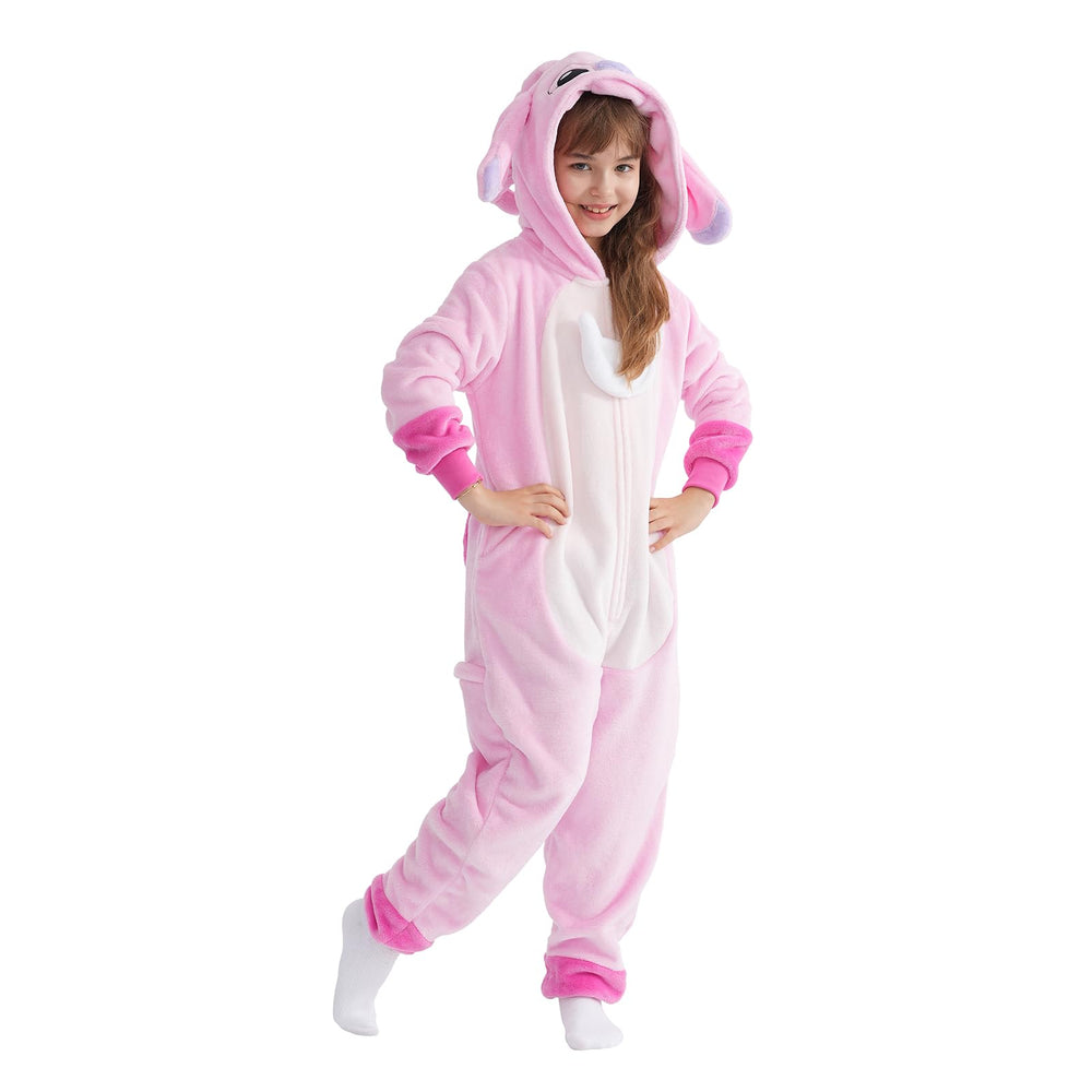 Yemnut back-zip flannel onesie allows easy dressing and quick bathroom breaks