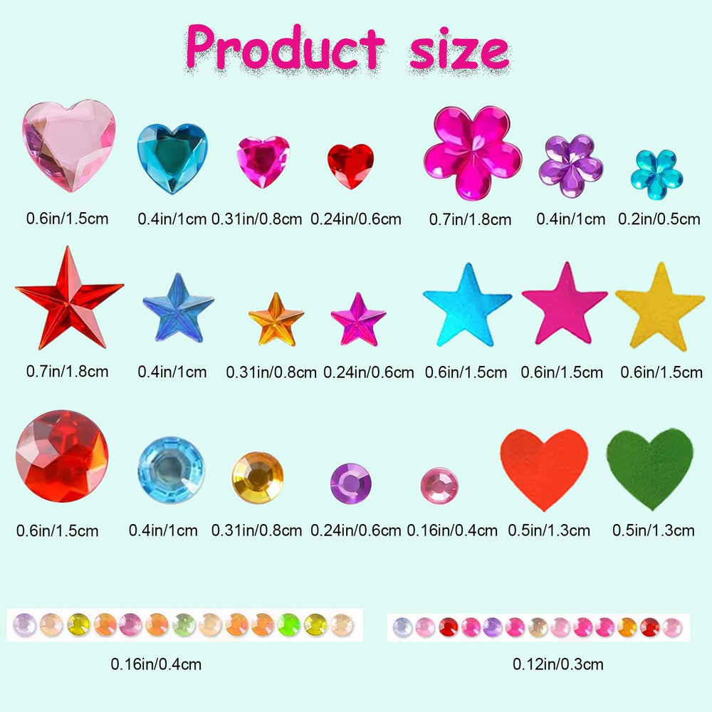 yeoeigm colorful acrylic rhinestones offer versatile decorating options