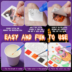 Yeolepor Halloween patterns designs for varied coloring in group activities