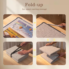 Yesday dust-proof felt protector guards unfinished puzzles from dust.