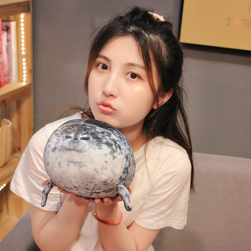 YesGIRL seal plush pillow cute face with inviting eyes and cozy appeal.