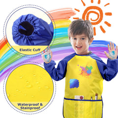 Yeunmu toddler smock long sleeve protects arms during crafts