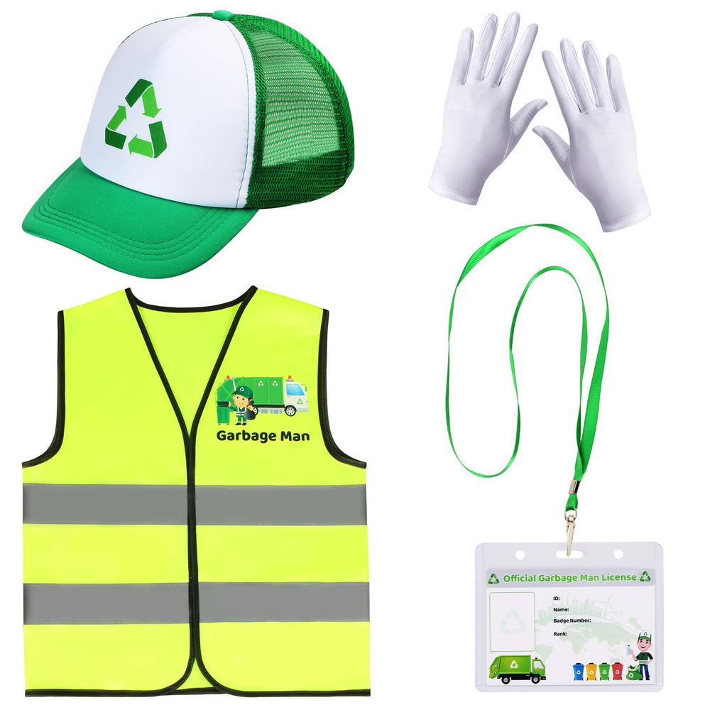 Yewong garbage truck vest with reflective strips boosts visibility during playtime