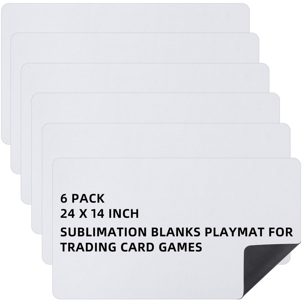 Yexiya 12-pcs card mats 14x24 inches for portable trading card games.