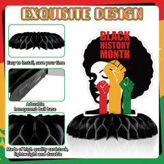 Yexiya black history month centerpiece quick setup for striking tables