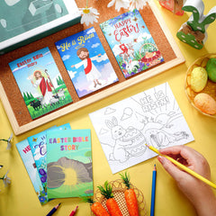 Yexiya Christian arts and crafts illustrations; sturdy pages for repeated coloring.