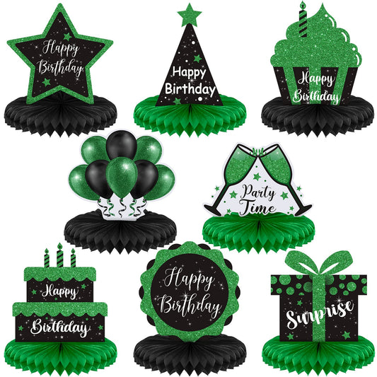 Yexiya honeycomb centerpiece with balloons enhances birthday tables