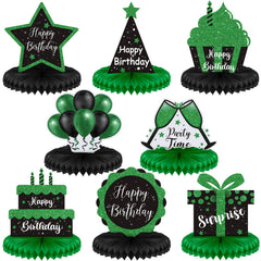 Yexiya honeycomb centerpiece with balloons enhances birthday tables