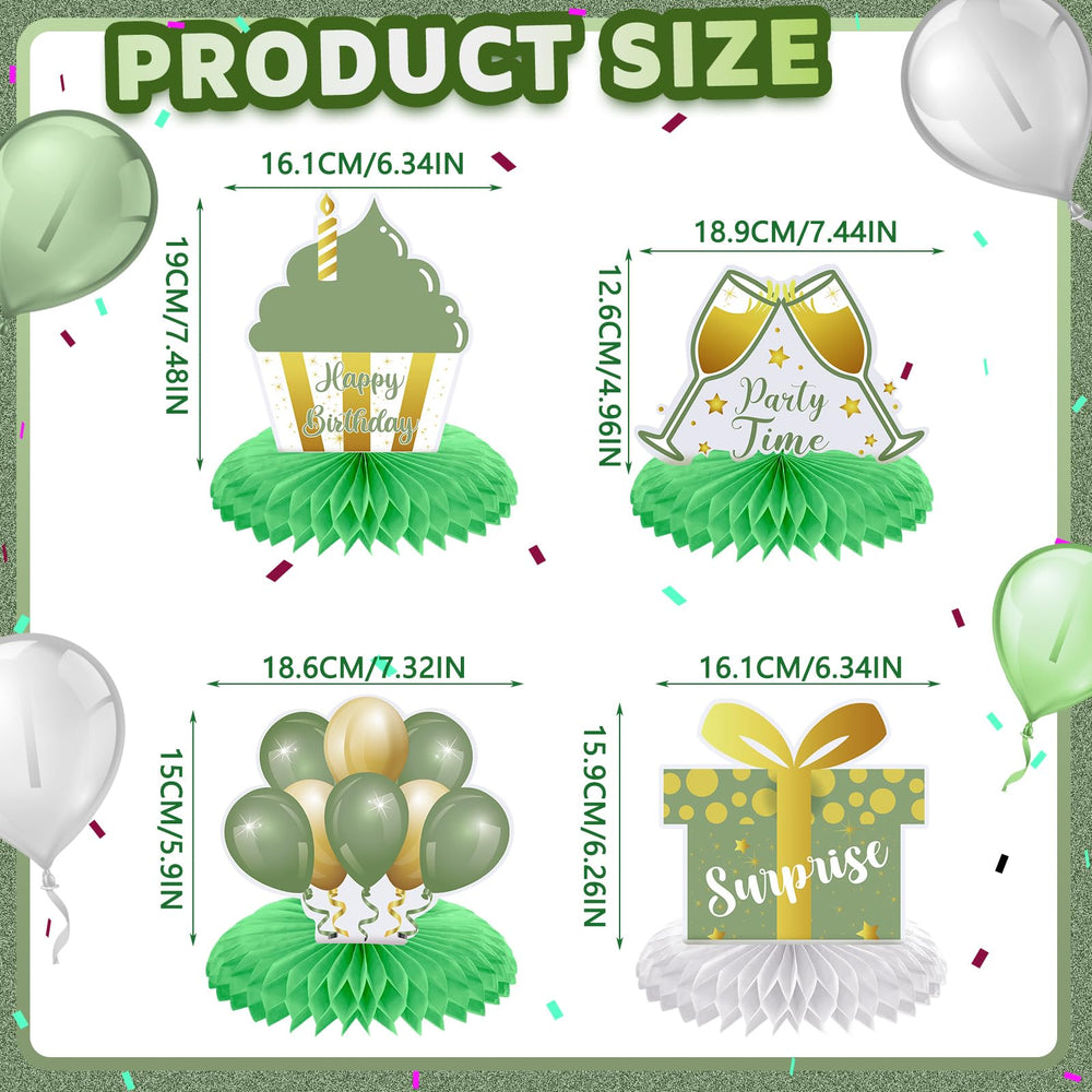 Yexiya happy birthday theme centerpiece adds color to parties