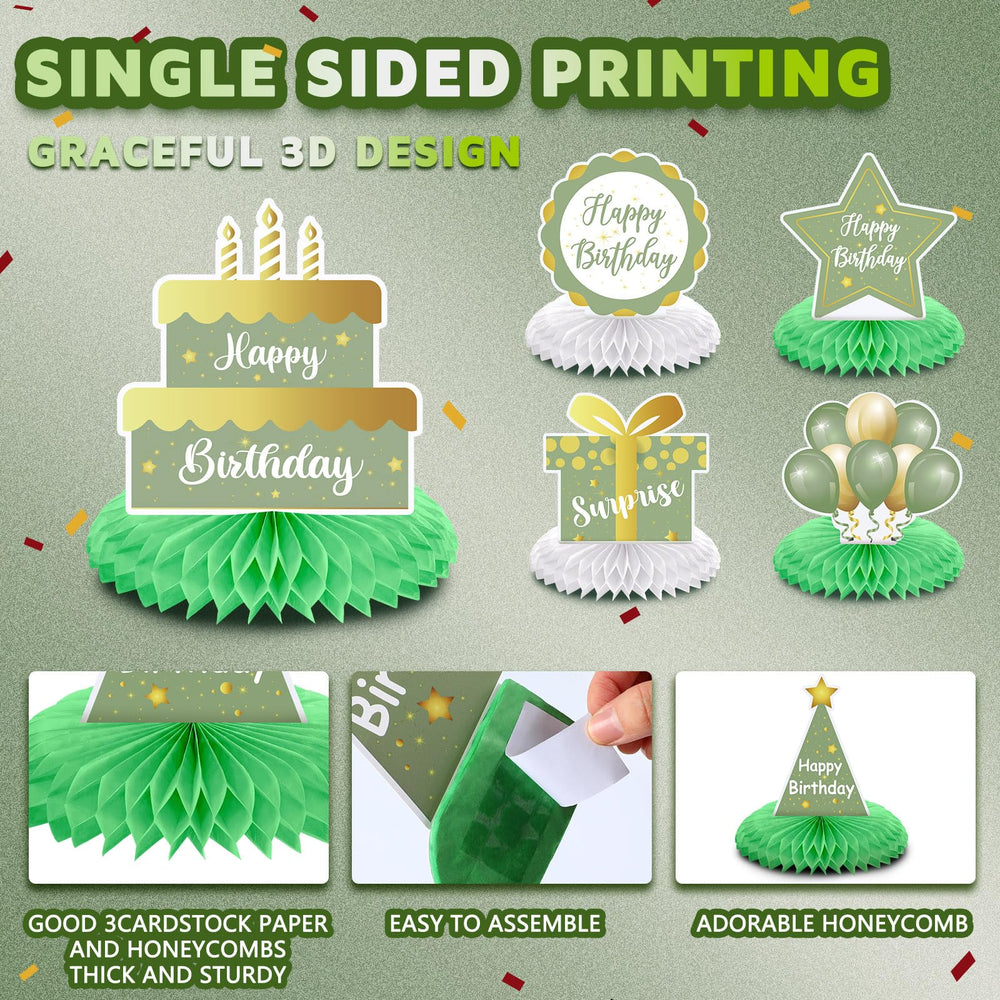 Yexiya double-sided honeycomb toppers for stable table décor