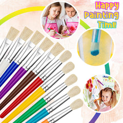 YGAOHF flat brushes provide smooth coverage on large areas.