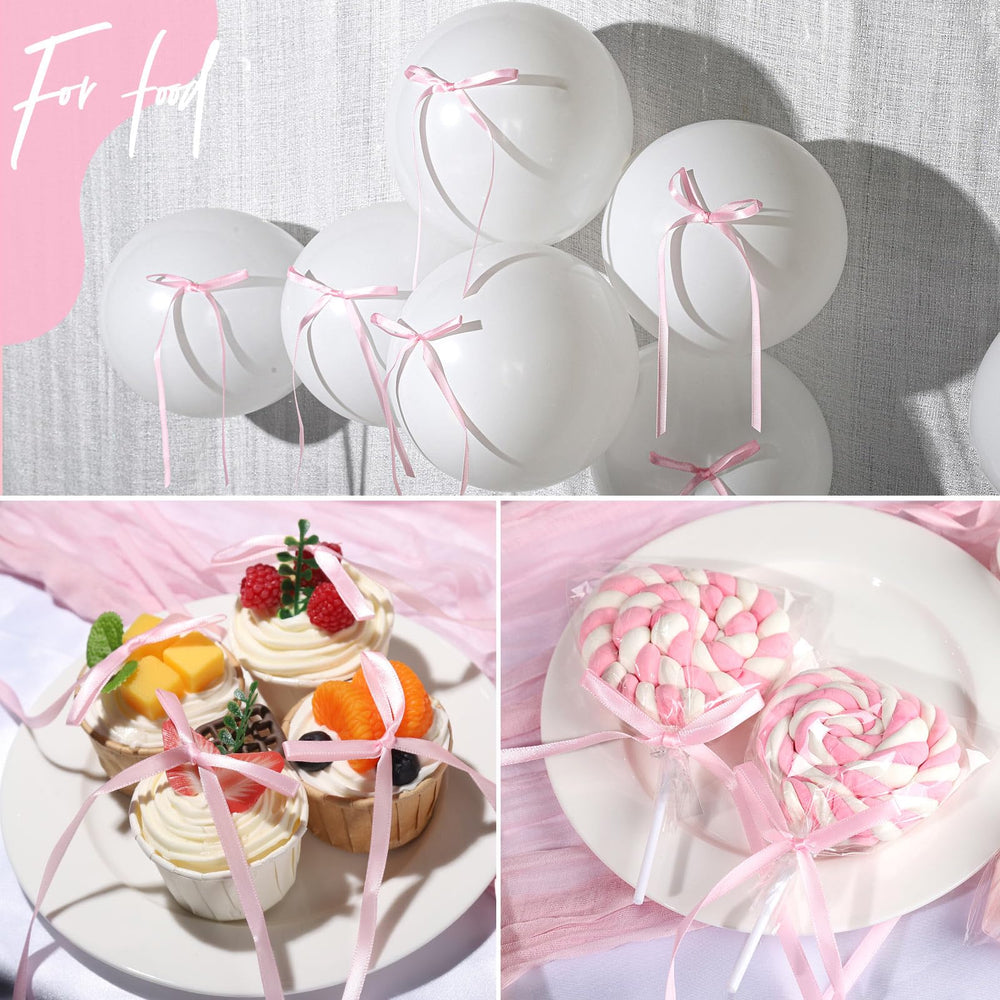 YGDZ pink bow decor for dessert table and gifts