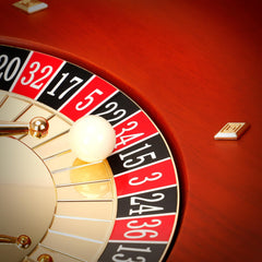 Ygebet roulette wheel base and balls, ready for gatherings.