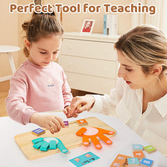 YGJT learning flashcards double-sided encourage visual counting and directional practice.