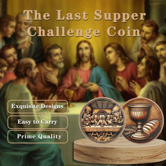 YGLLSSY The Last Supper coin makes a thoughtful religious art gift for meaningful occasions.