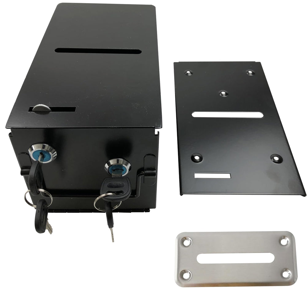 YH Poker locking rake box with two keys for quick access and security.