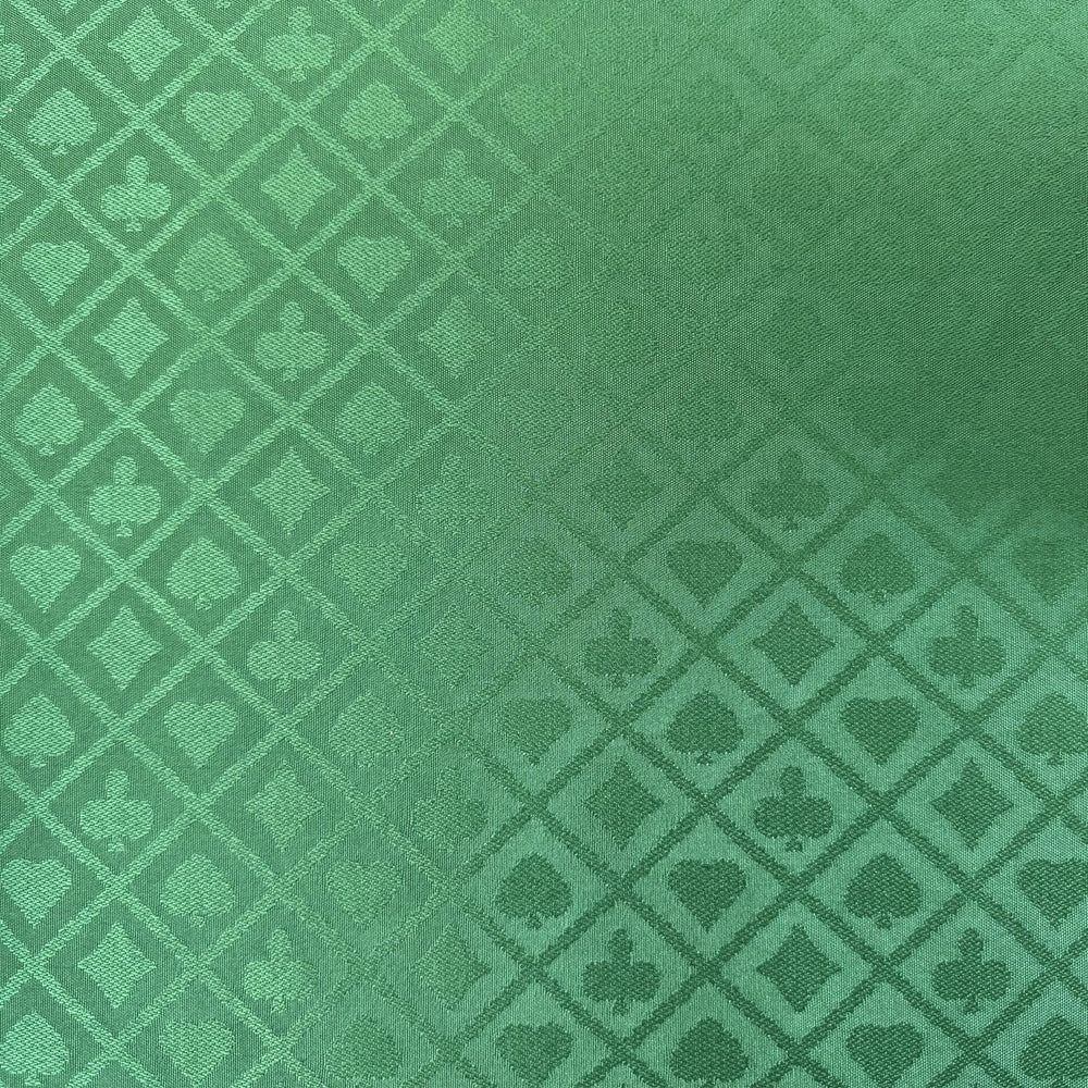 YH Poker speed cloth green fabric showing 108x60 size for durable casino-style play