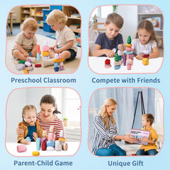 YHHYTOY family-friendly stacking game encourages cooperation and patience.