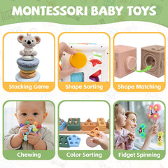YHHYTOY teething ball with gentle silicone texture for soothing gums.