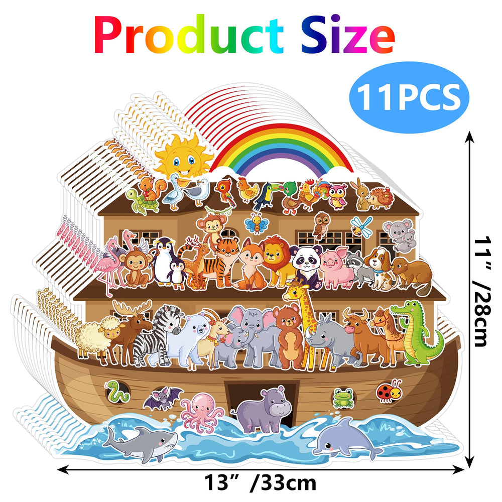YHNTGB Noah's Ark animal designs encourage imaginative play