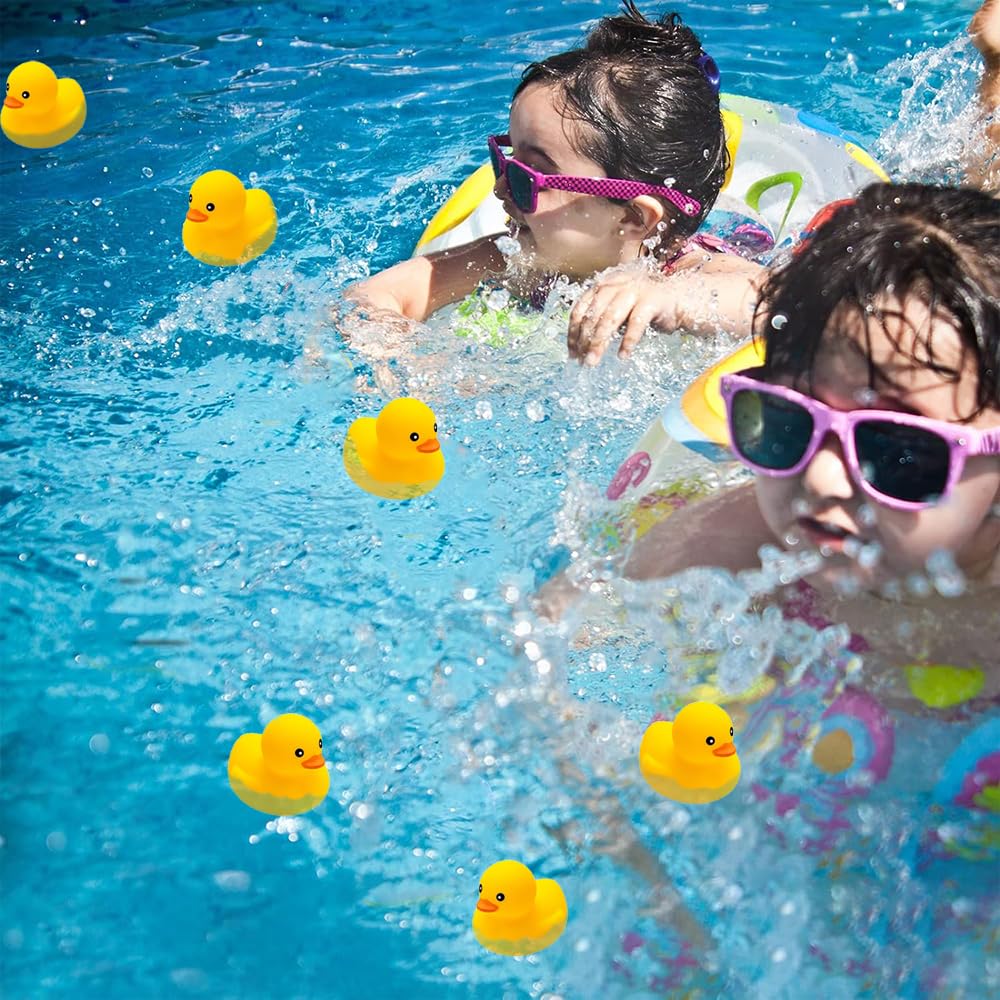 Yhobulis easy-clean ducks dry quickly for less mess after bath-time fun.