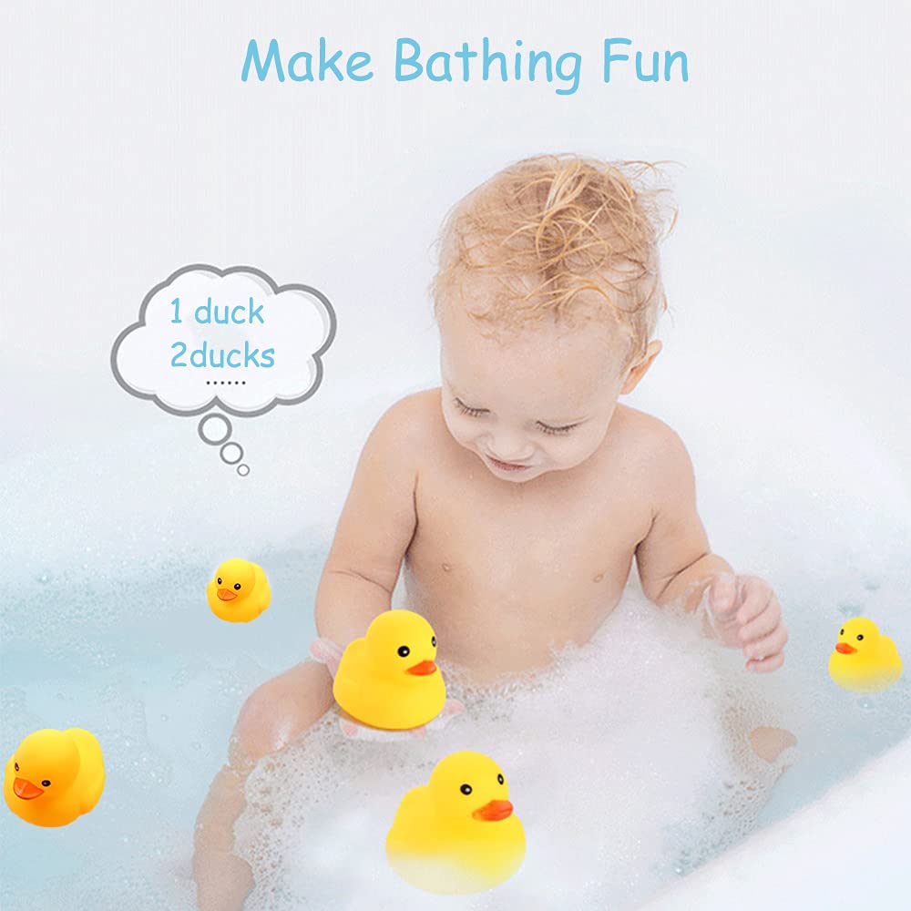 Yhobulis no-hole bath ducks stay mold-free and float smoothly during tub play.
