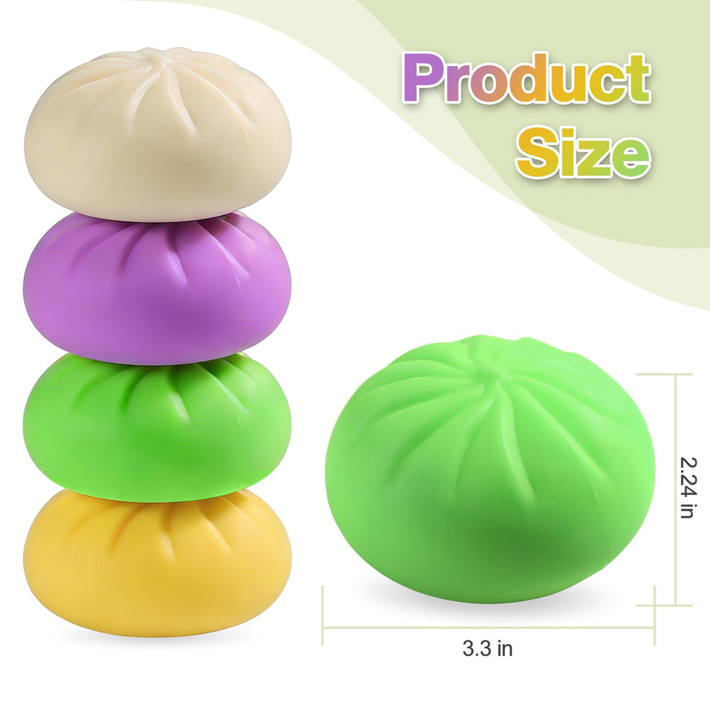 YHYAQYHYAX Dumpling squishy in hand demonstrates portable size for on-the-go relief